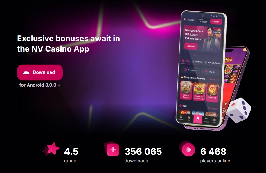 NV Casino app letöltés Android és iOS mobilra